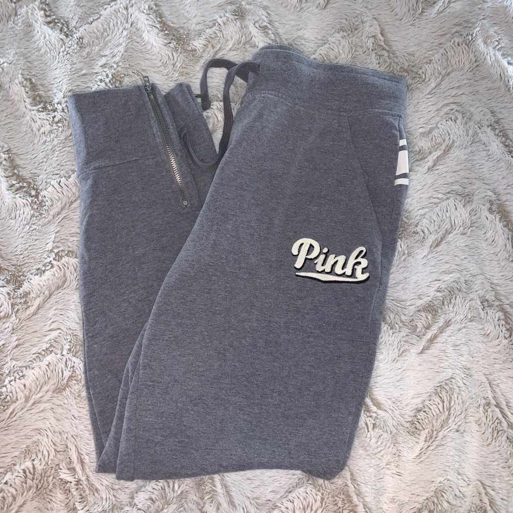 Gray Joggers Pink (Victoria Secret)